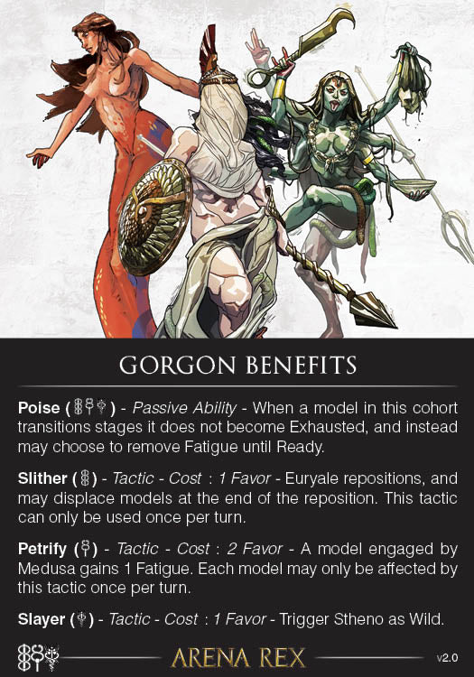 Tactics Spotlight: Gorgons – Arena Rex Store